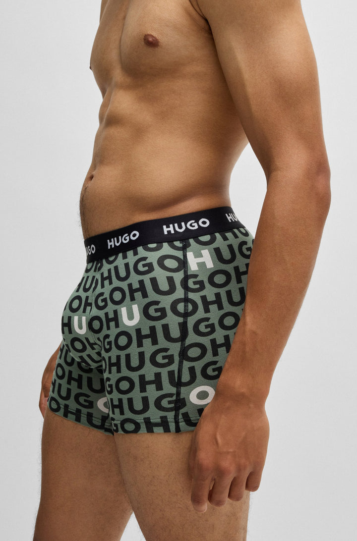 Boss Three-pack of stretch cotton boxer briefs