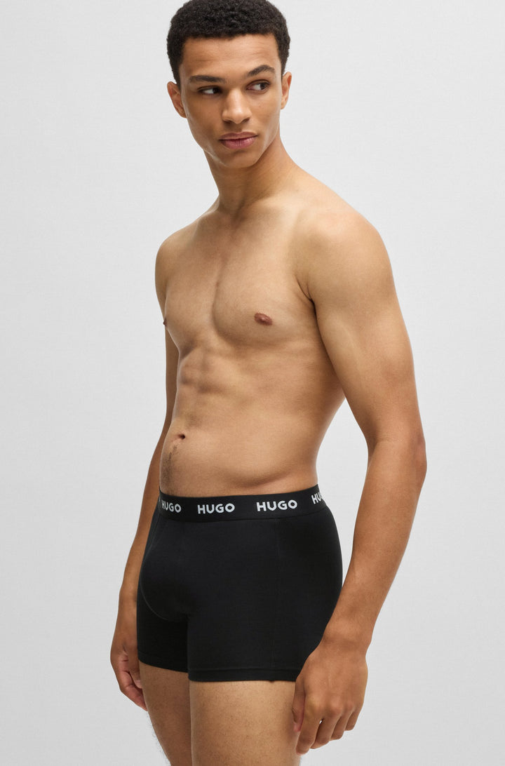 Boss Three-pack of stretch cotton boxer briefs