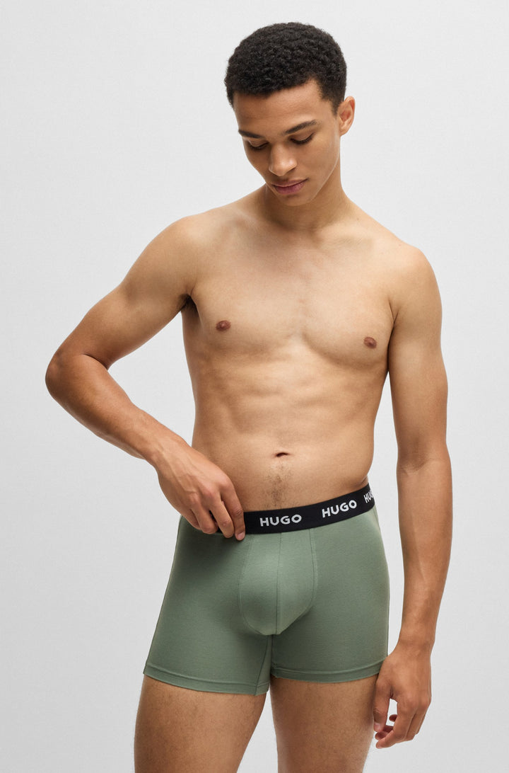 Boss Three-pack of stretch cotton boxer briefs