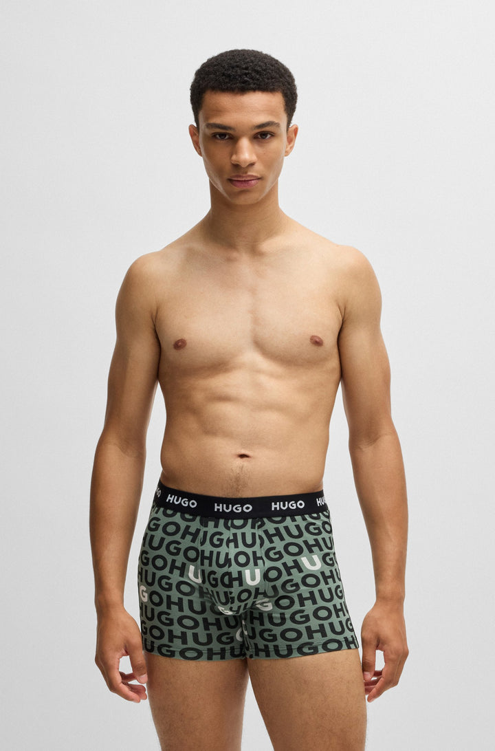 Boss Three-pack of stretch cotton boxer briefs