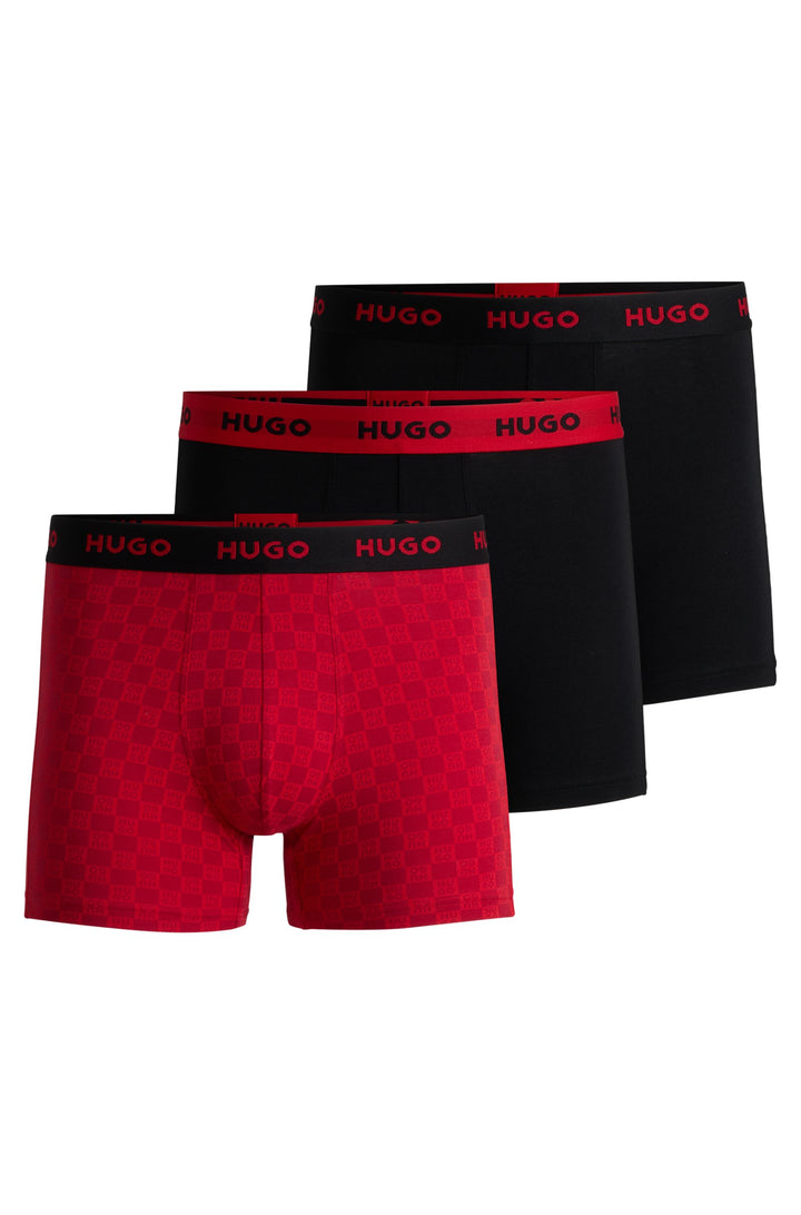 Boss Three-pack of stretch cotton boxer briefs