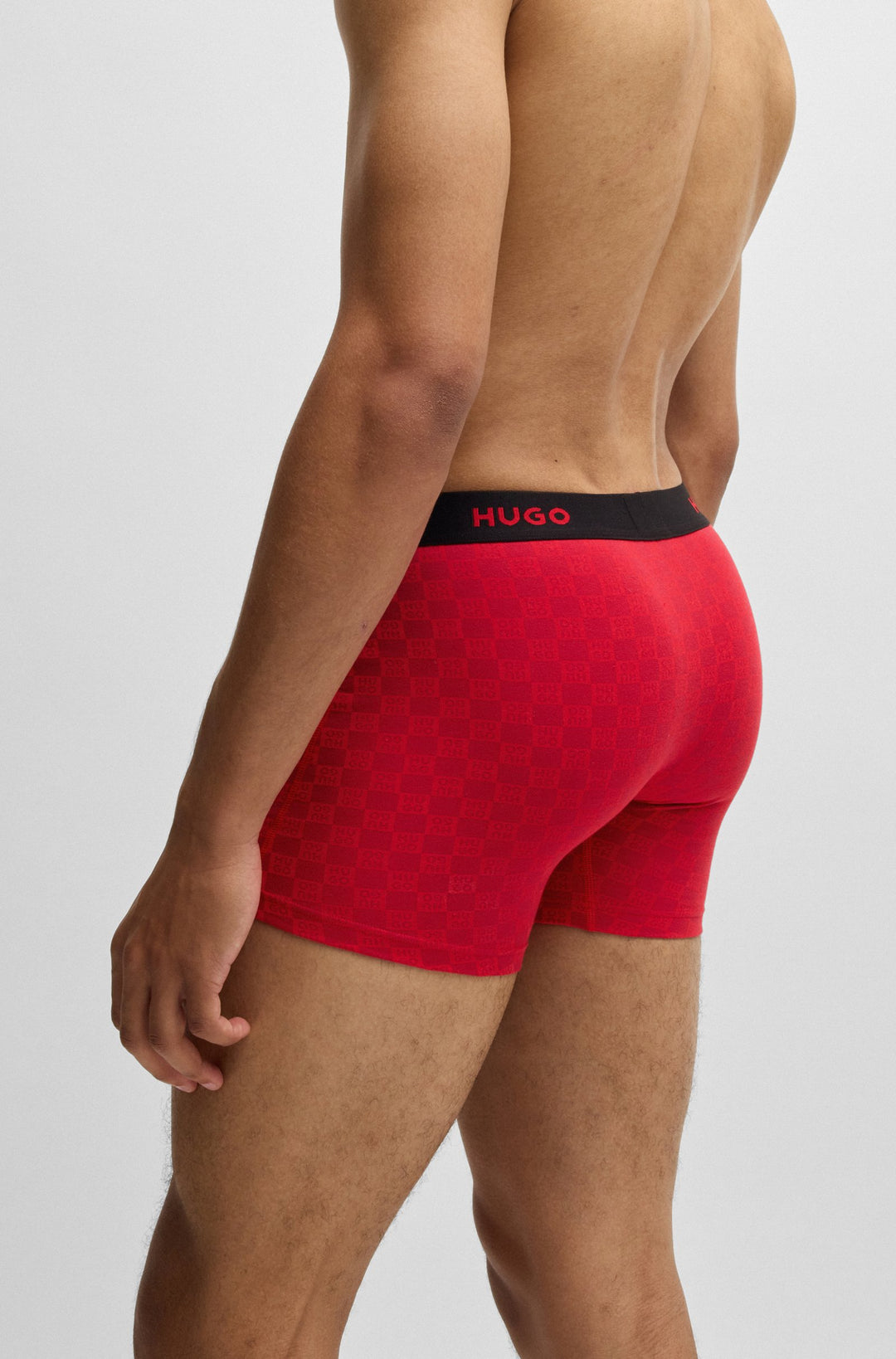 Boss Three-pack of stretch cotton boxer briefs