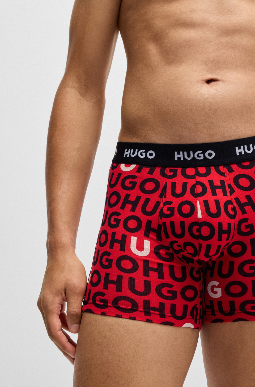 Boss Three-pack of stretch cotton boxer briefs