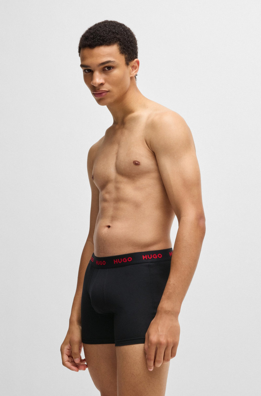Boss Three-pack of stretch cotton boxer briefs