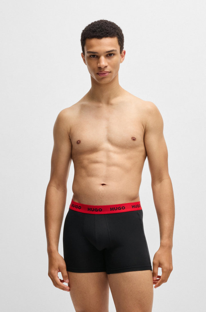 Boss Three-pack of stretch cotton boxer briefs