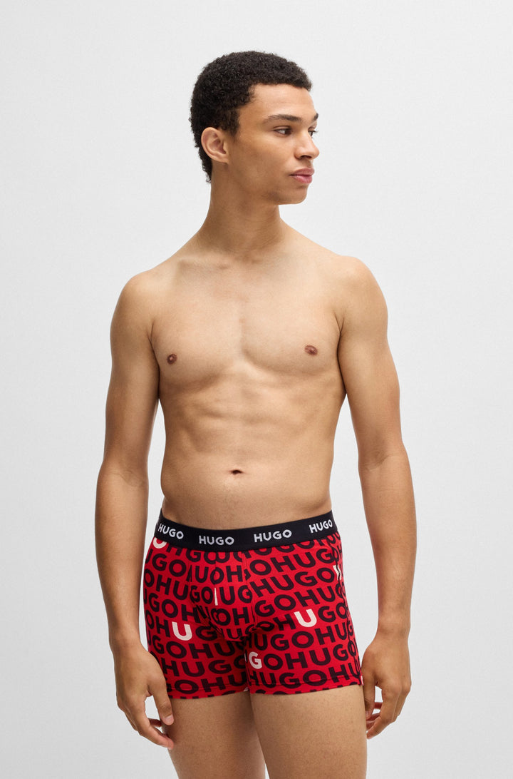 Boss Three-pack of stretch cotton boxer briefs