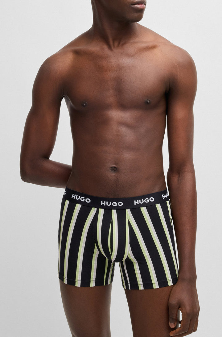 Boss Three-pack of stretch cotton boxer briefs