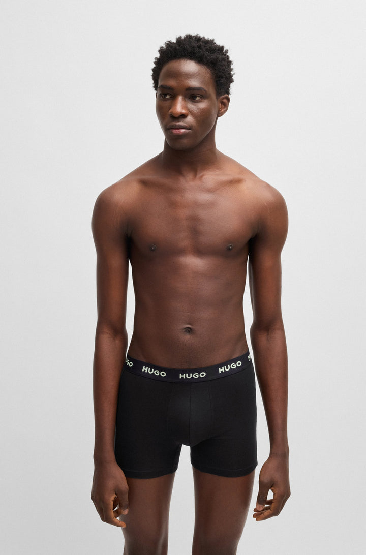 Boss Three-pack of stretch cotton boxer briefs