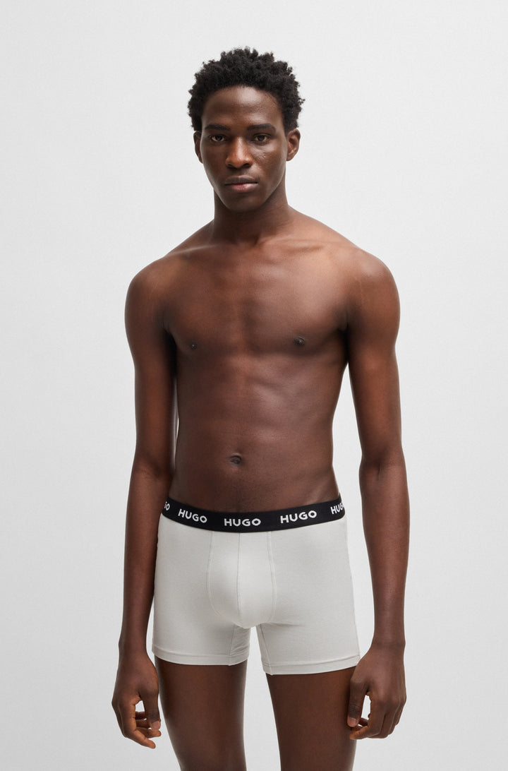 Boss Three-pack of stretch cotton boxer briefs