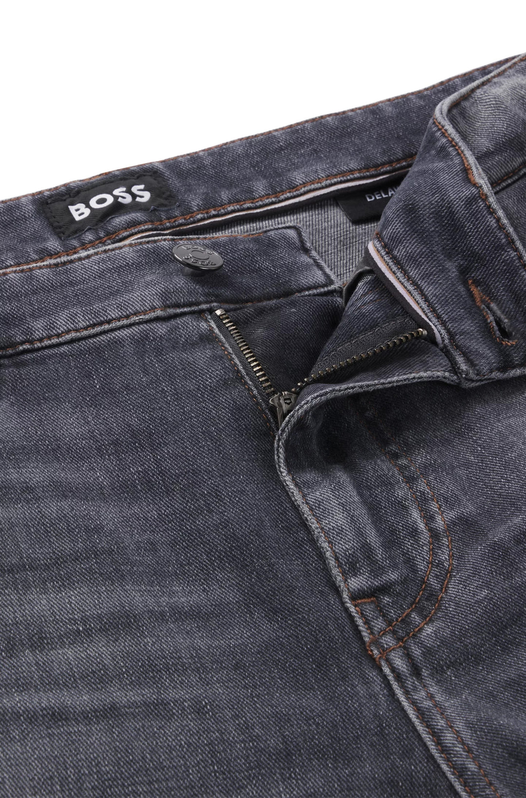 Boss Slim-fit jeans in gray soft-touch denim
