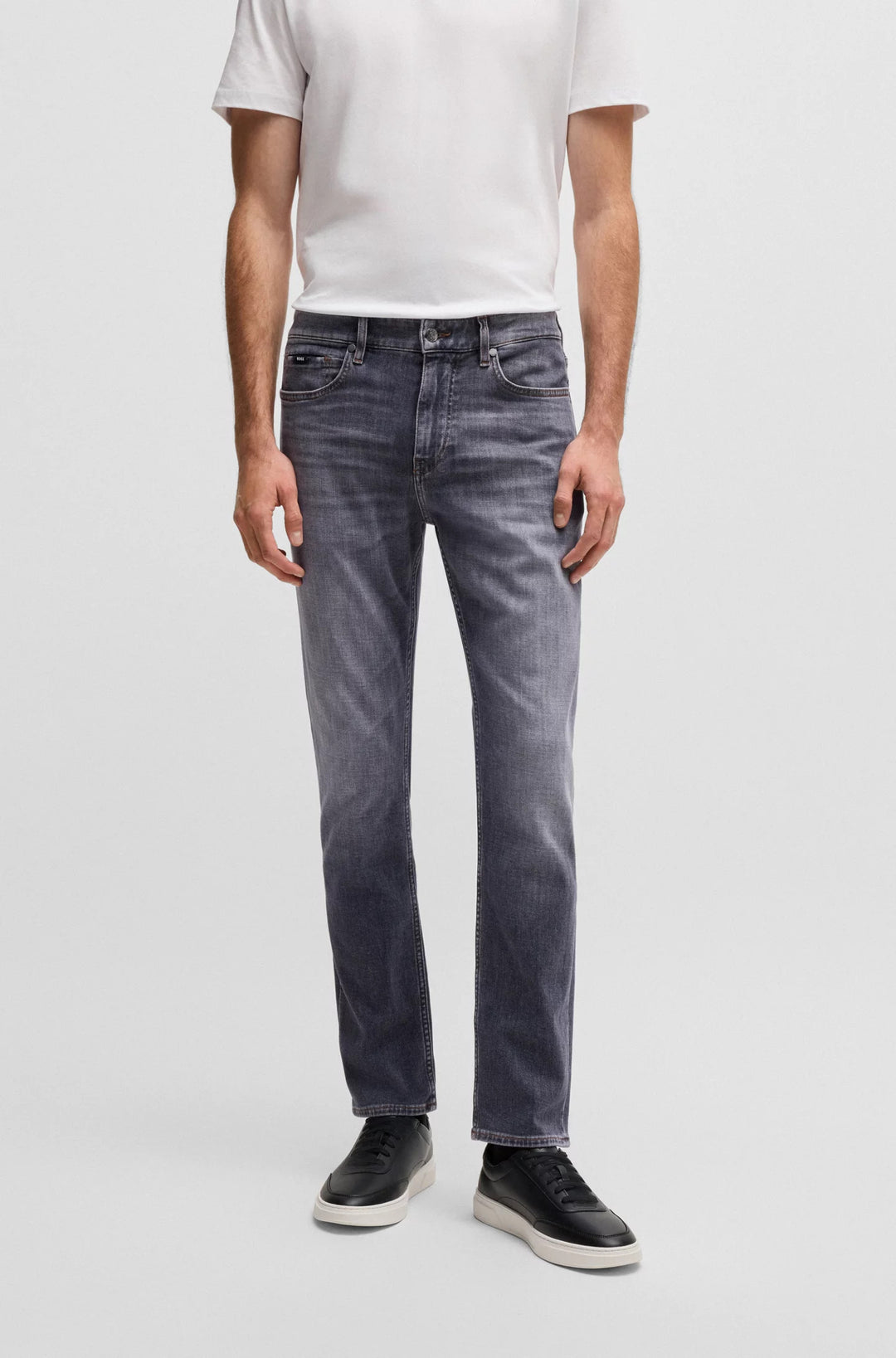 Boss Slim-fit jeans in gray soft-touch denim