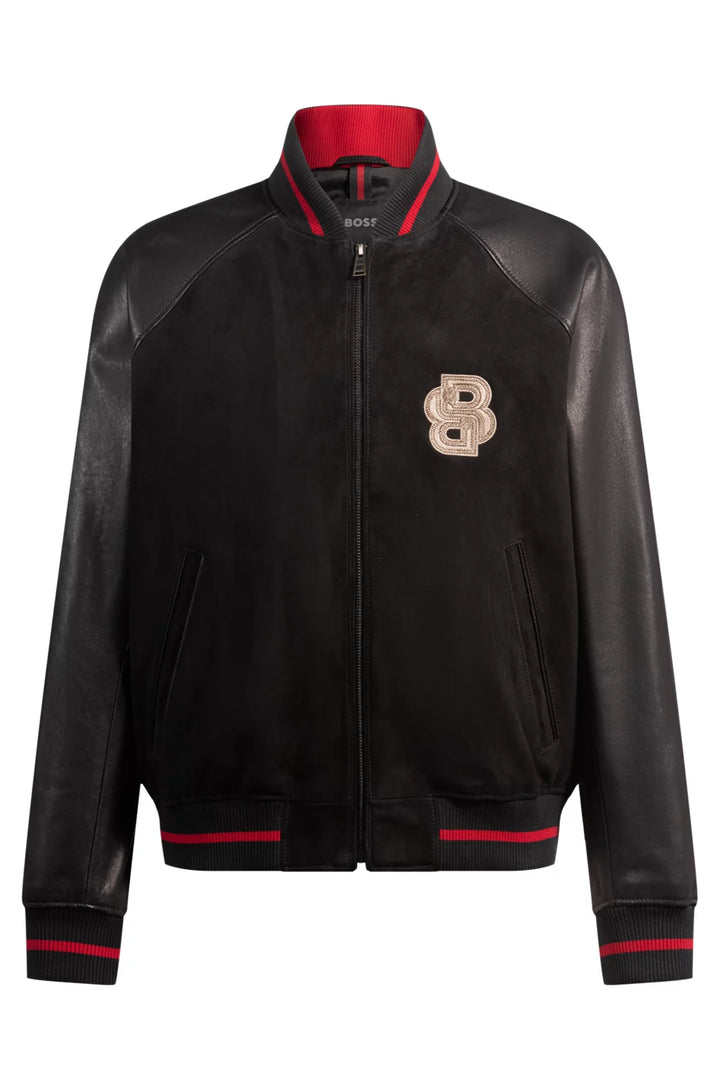 BOSS x Creation of the Gods varsity jacket with embroidery