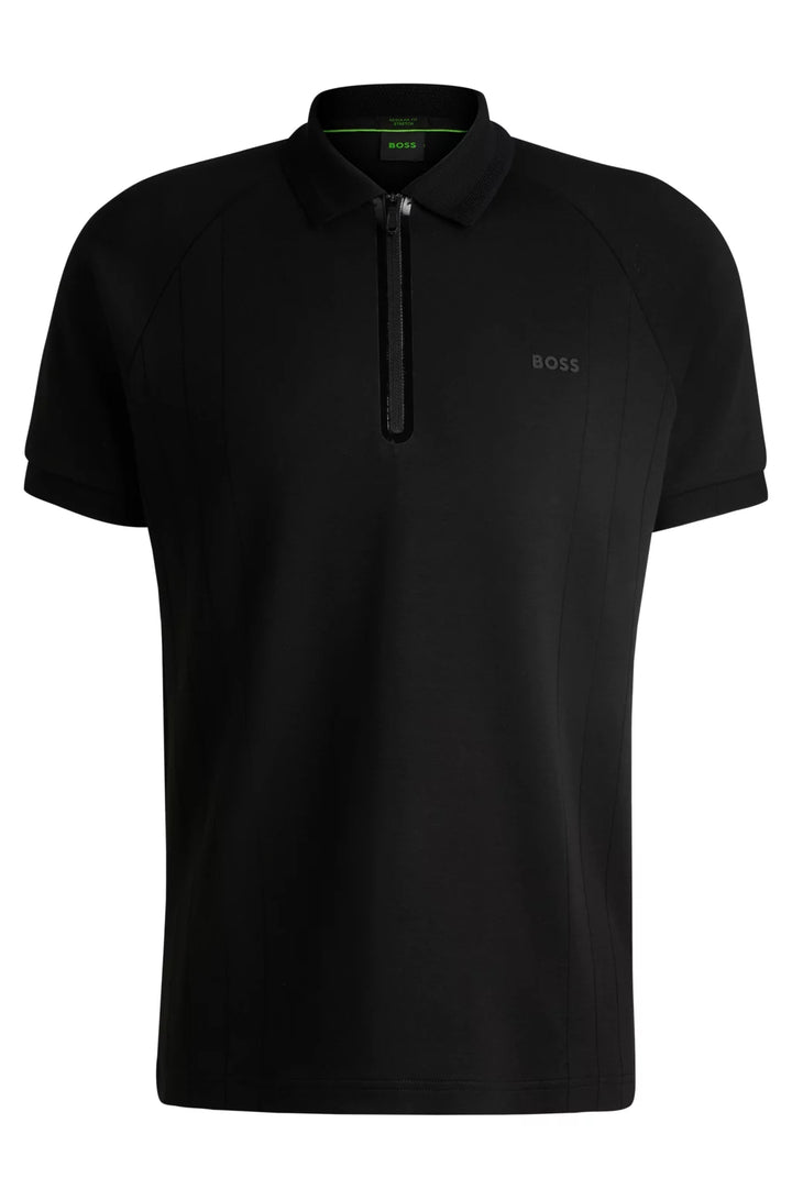 BOSS Polo shirt in drop-needle stretch fabric
