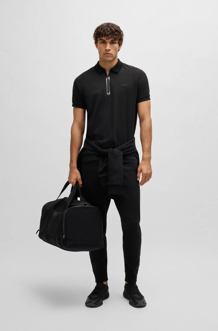 BOSS Polo shirt in drop-needle stretch fabric