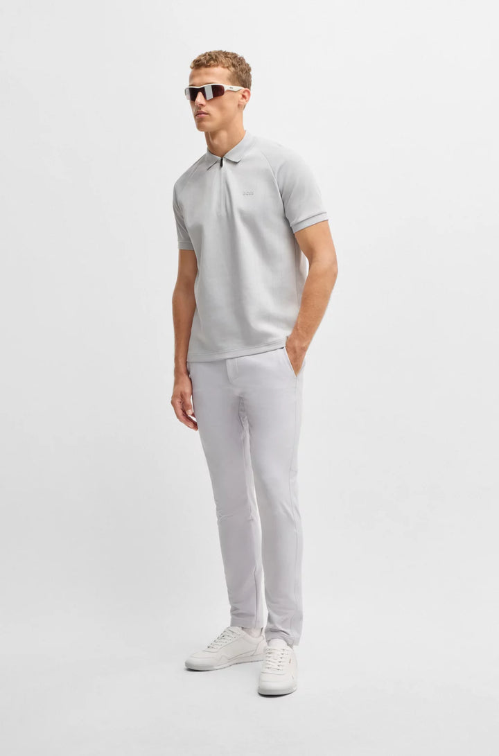 BOSS Polo shirt in drop-needle stretch fabric