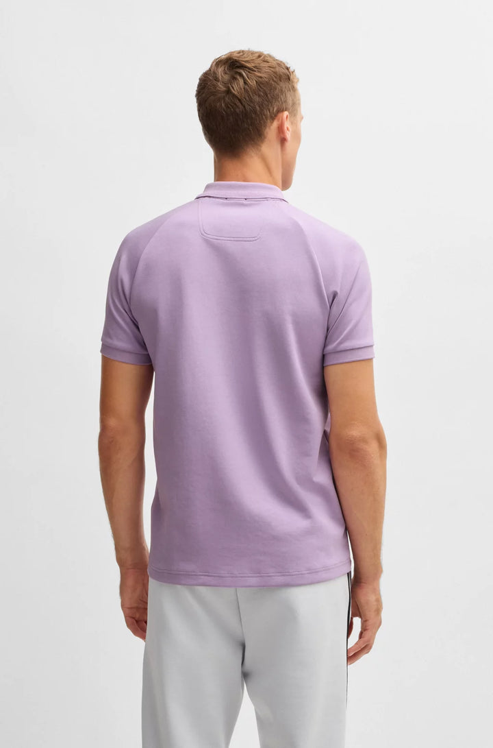 BOSS Polo shirt in drop-needle stretch fabric