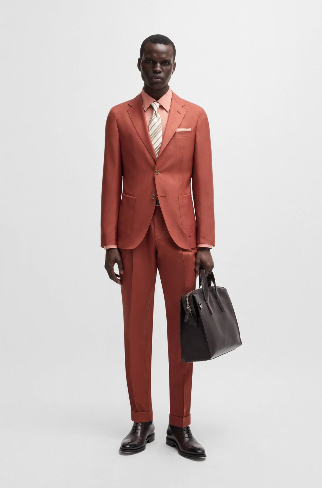 Boss Slim-fit suit jacket in cashmere, wool and silk
