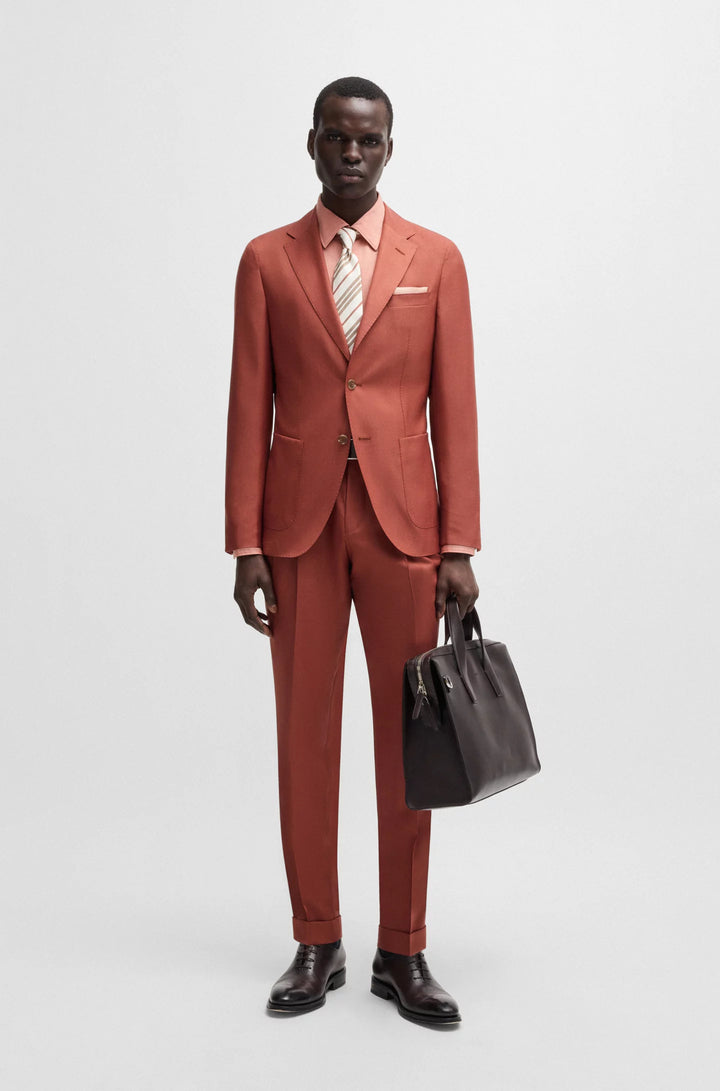 Boss Slim-fit suit jacket in cashmere, wool and silk
