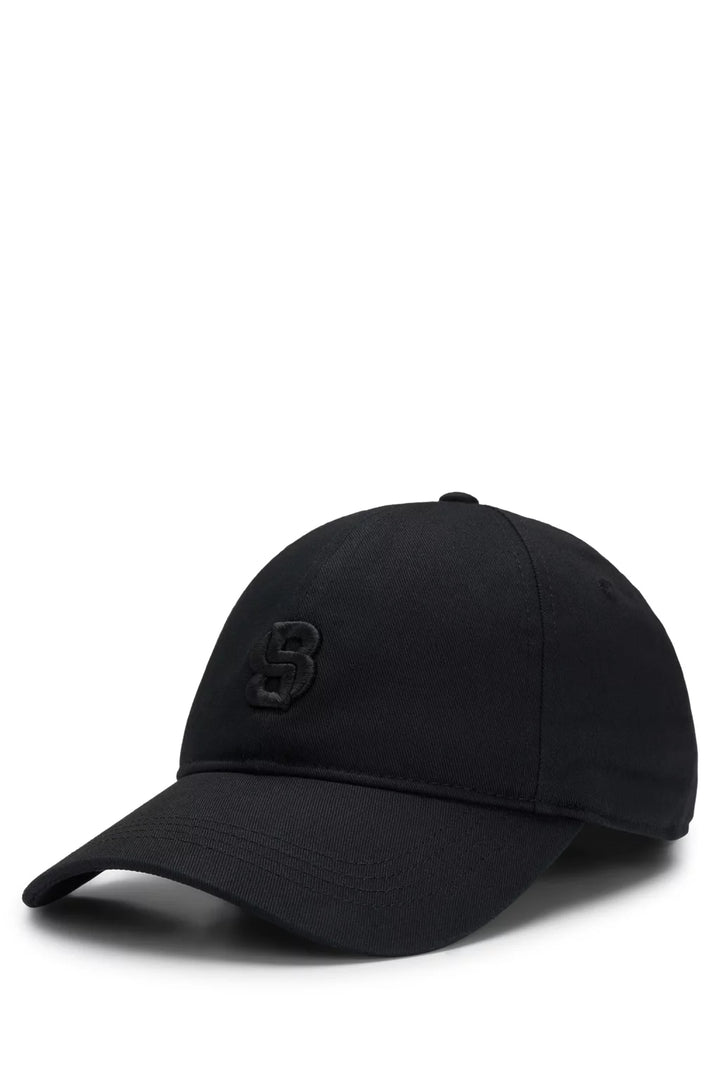 BOSS COTTON CAP WITH EMBROIDERED DOUBLE B MONOGRAM