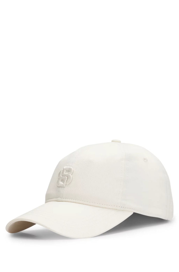 BOSS COTTON CAP WITH EMBROIDERED DOUBLE B MONOGRAM