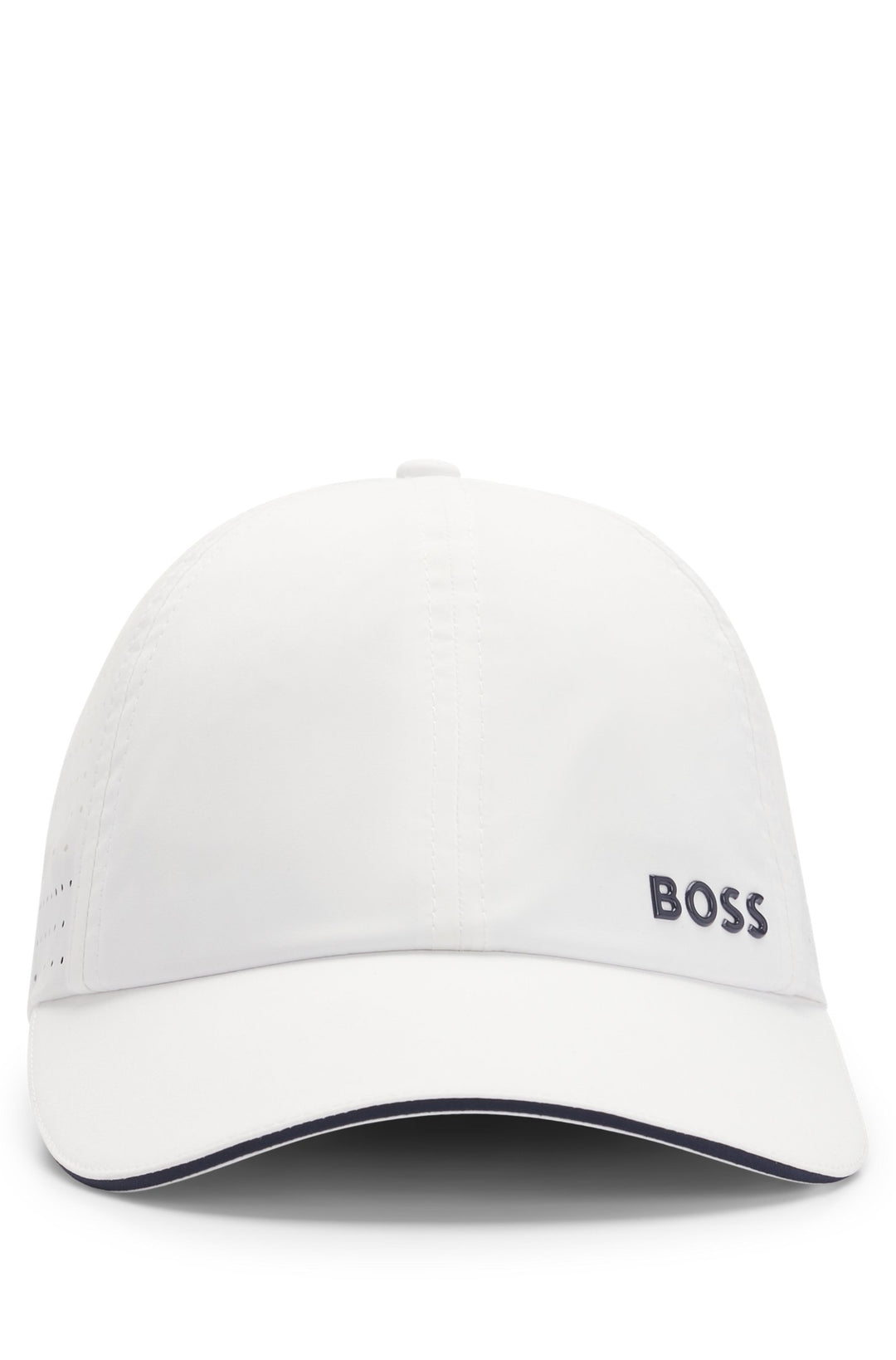 Boss Taffeta cap with laser-cut dot pattern