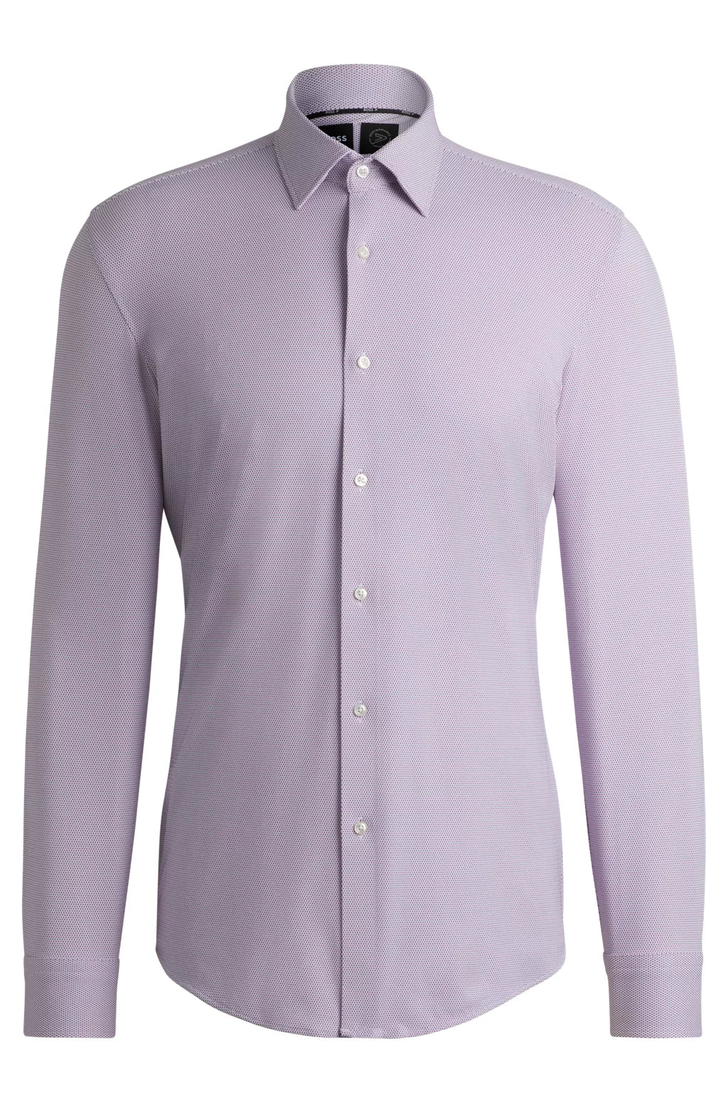 BOSS SLIM-FIT SHIRT IN PERFORMANCE-STRETCH STRUCTURED FABRIC