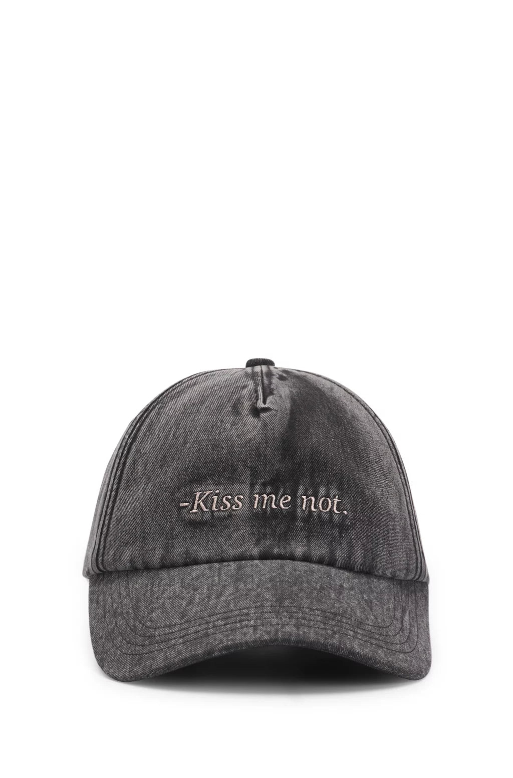 HUGO COTTON-TWILL CAP WITH EMBROIDERED SLOGAN