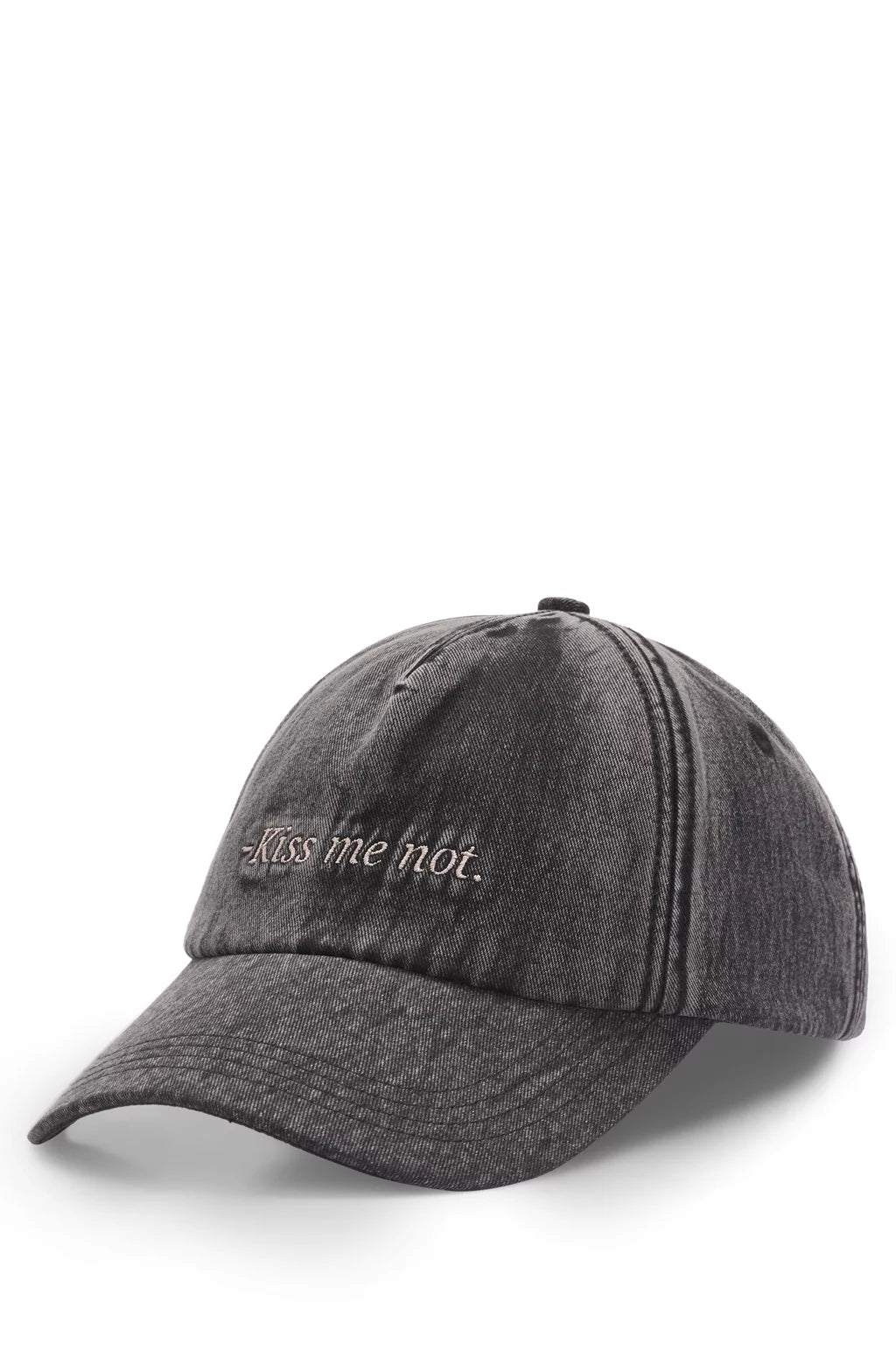 HUGO COTTON-TWILL CAP WITH EMBROIDERED SLOGAN