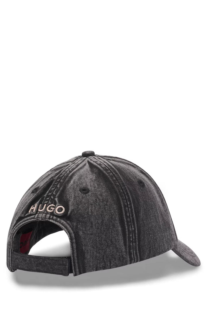 HUGO COTTON-TWILL CAP WITH EMBROIDERED SLOGAN