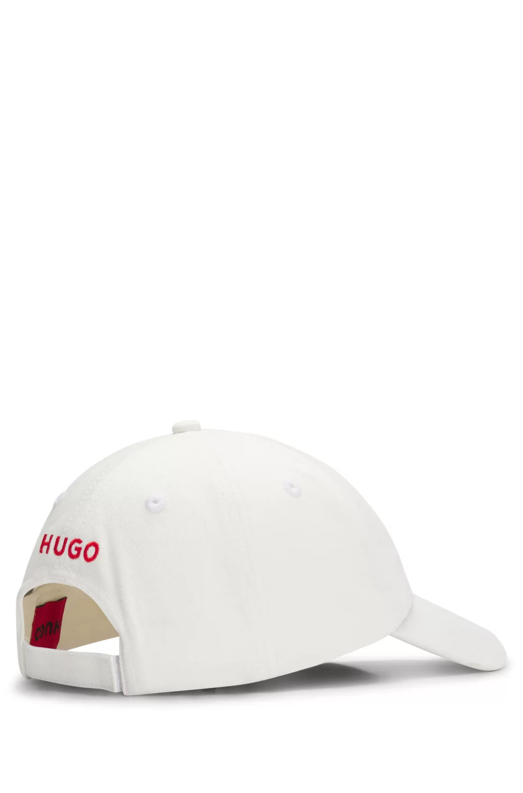 HUGO COTTON-TWILL CAP WITH EMBROIDERED SLOGAN