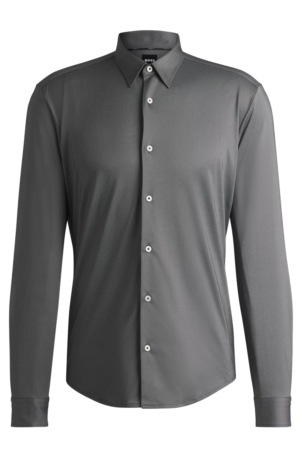 BOSS SLIM-FIT SHIRT IN PERFORMANCE-STRETCH STRUCTURED FABRIC