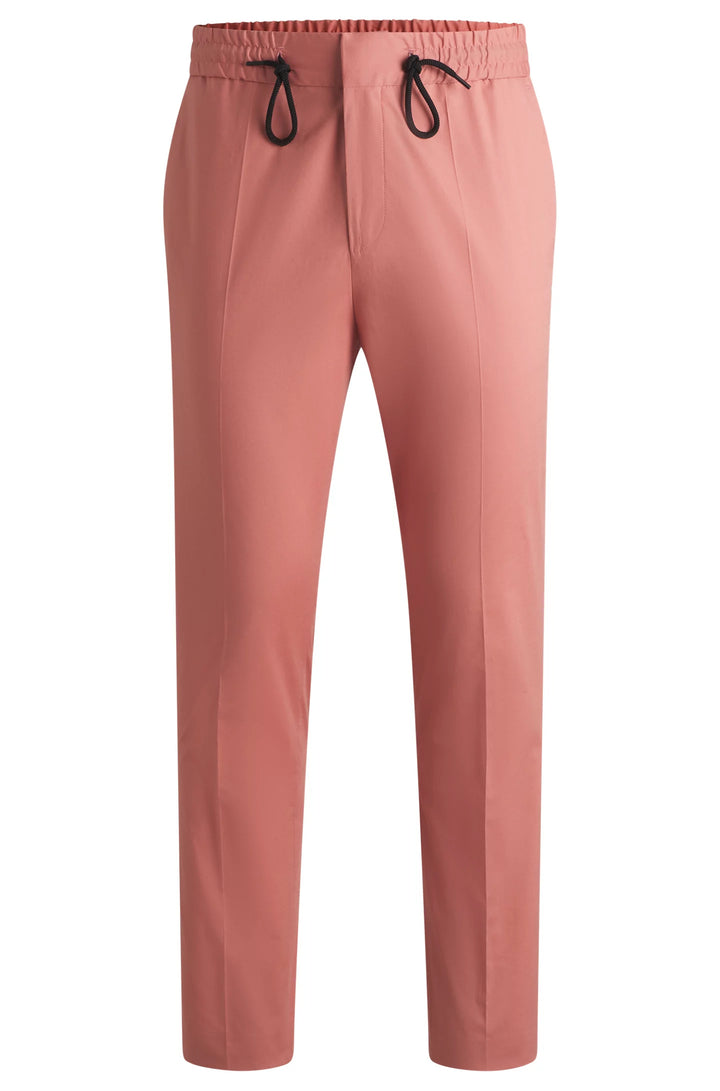 Hugo Extra-slim-fit trousers in paper-touch stretch cotton