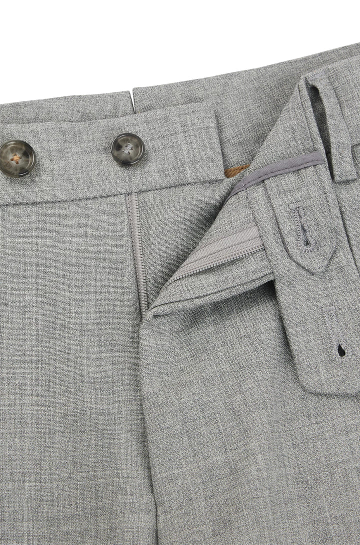 Boss Washable relaxed-fit trousers in stretch twill with wool