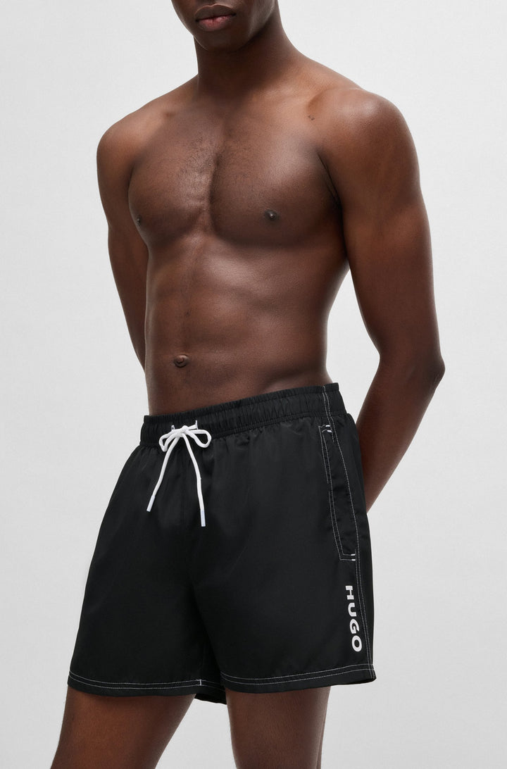 Hugo Fully lined swim shorts with logo print