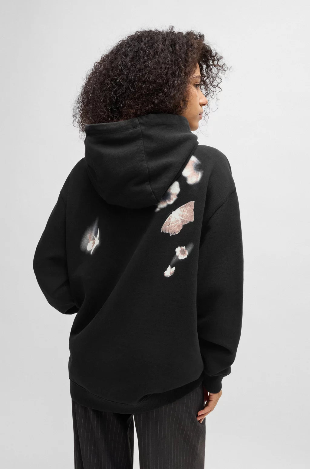 HUGO RELAXED-FIT HOODIE IN FRENCH TERRY WITH SEASONAL ARTWORK