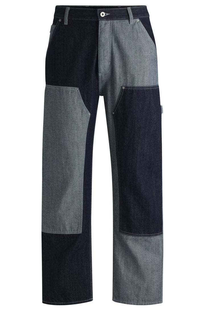 Hugo Loose-fit jeans in mixed denims