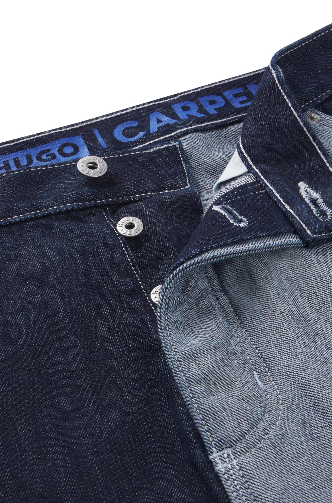 Hugo Loose-fit jeans in mixed denims
