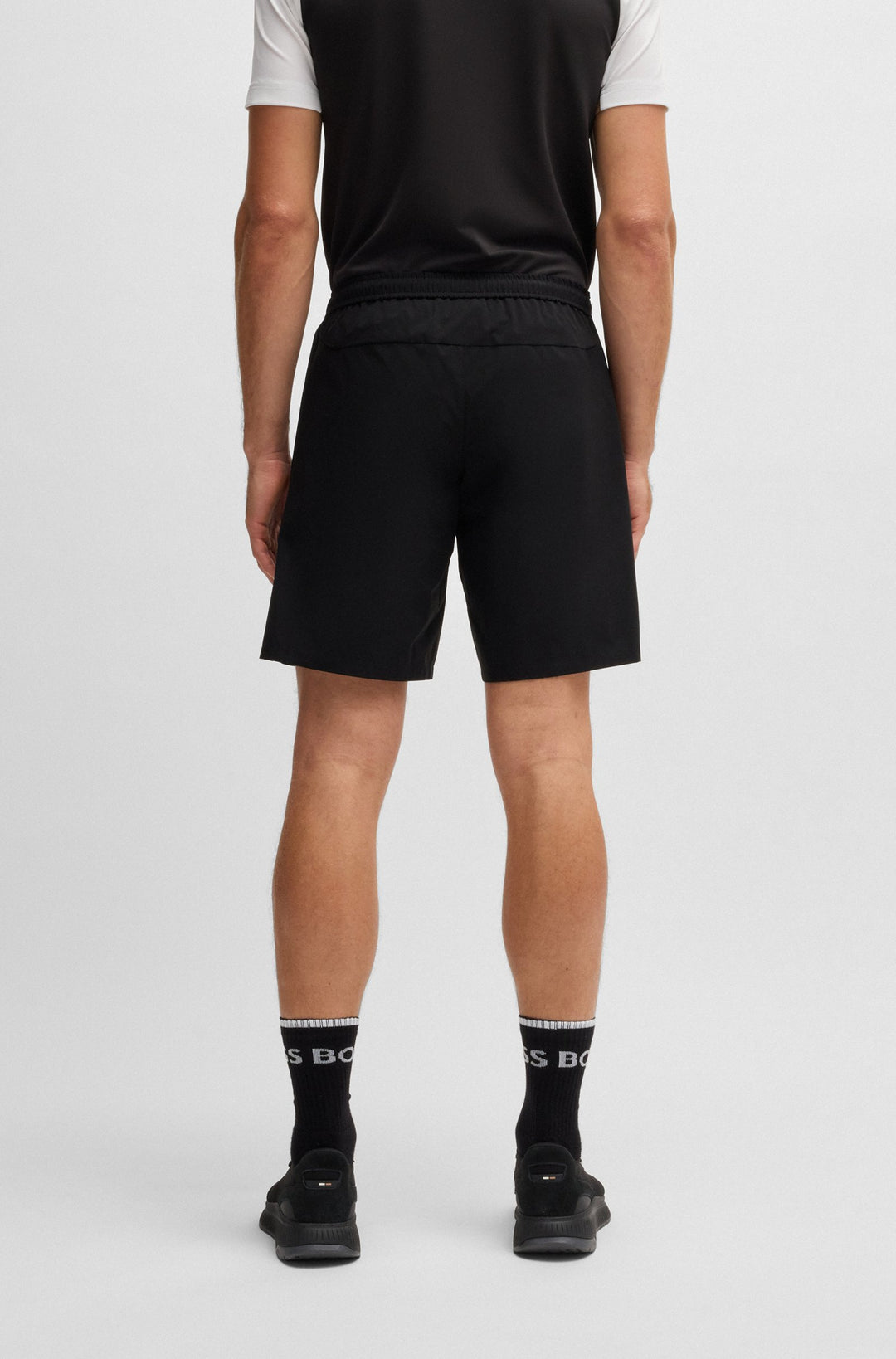 Boss Active tennis shorts in quick-dry super-stretch fabric