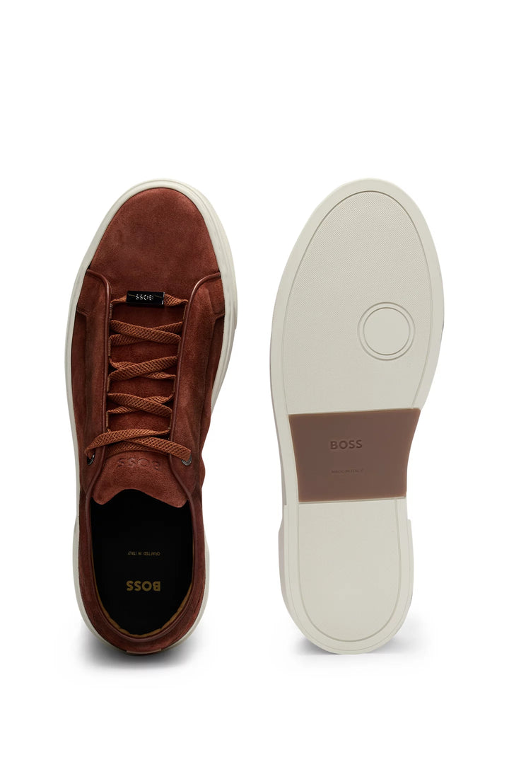 Boss Gary low-top trainers in suede