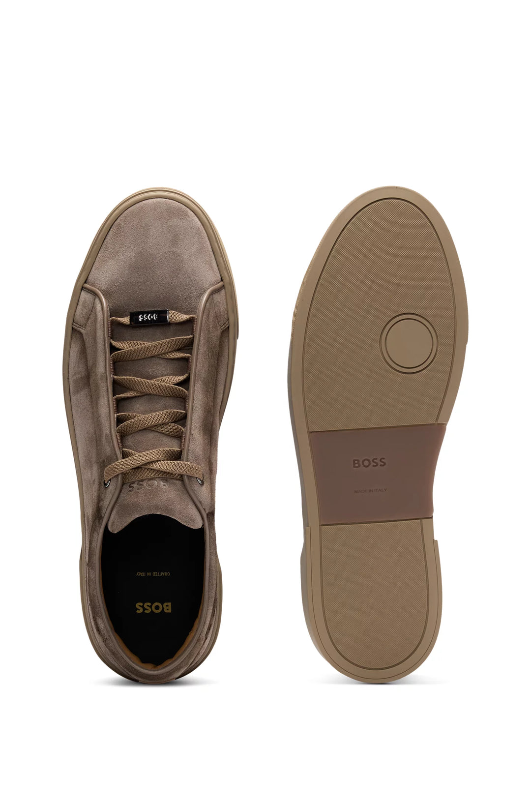 Boss Gary low-top trainers in suede