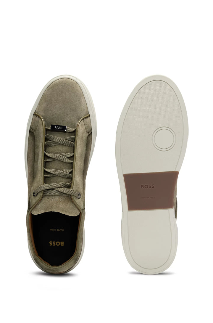 Boss Gary low-top trainers in suede
