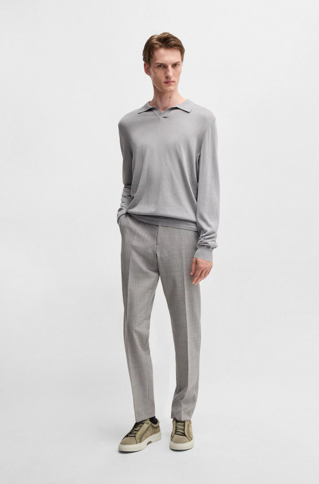 Boss Gary low-top trainers in suede