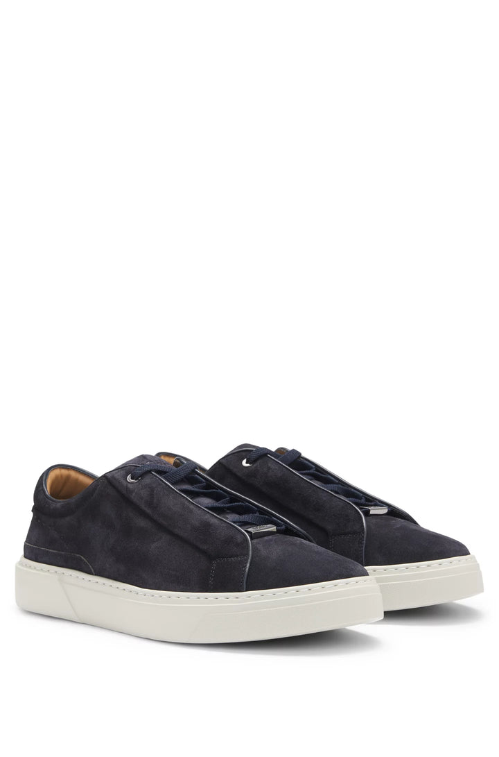 Boss Gary low-top trainers in suede