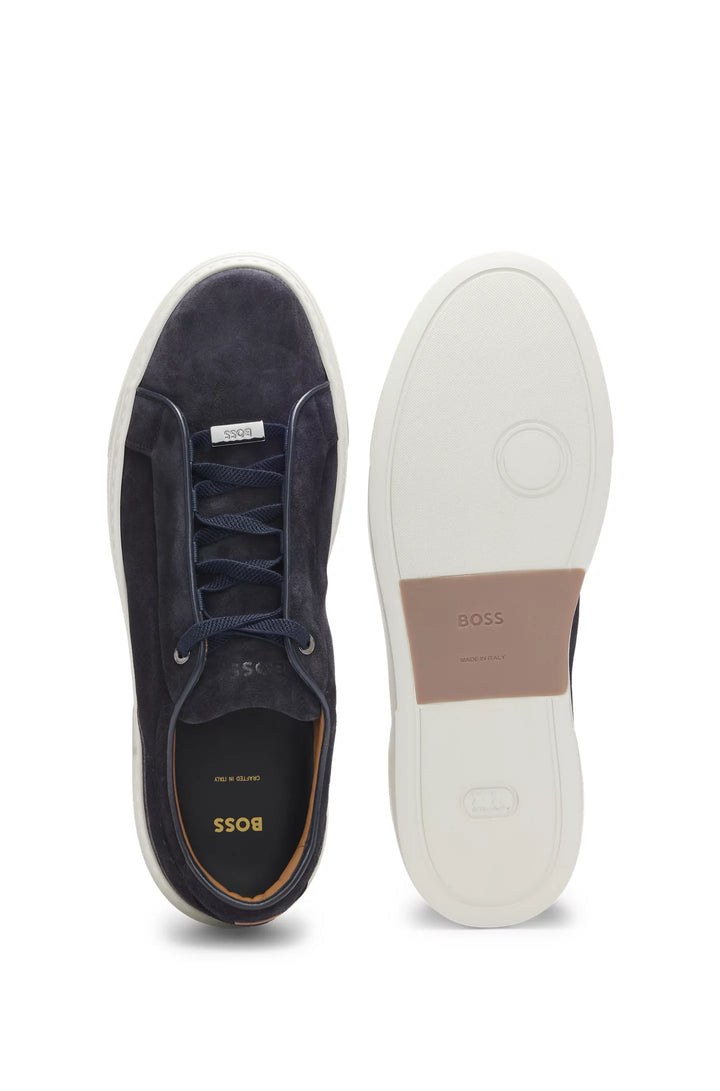 Boss Gary low-top trainers in suede