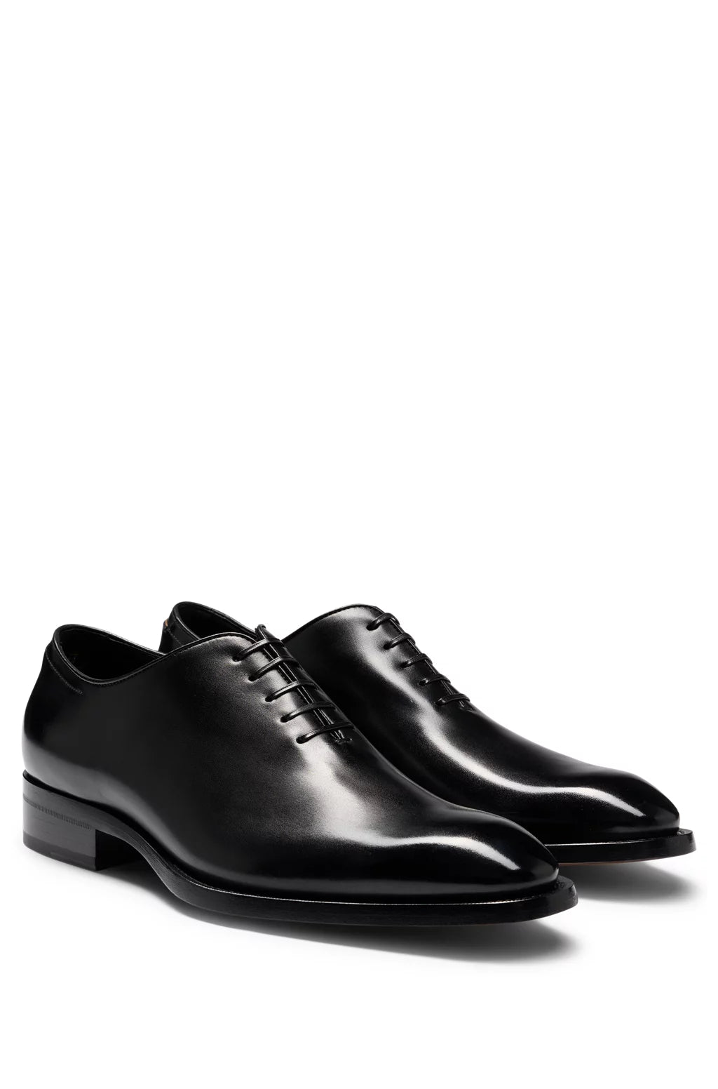 Boss Italian-made Oxford shoes in burnished leather