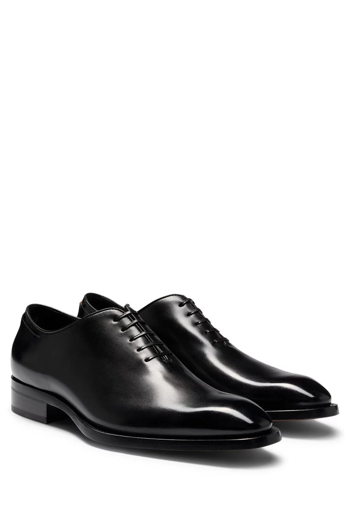 Boss Italian-made Oxford shoes in burnished leather