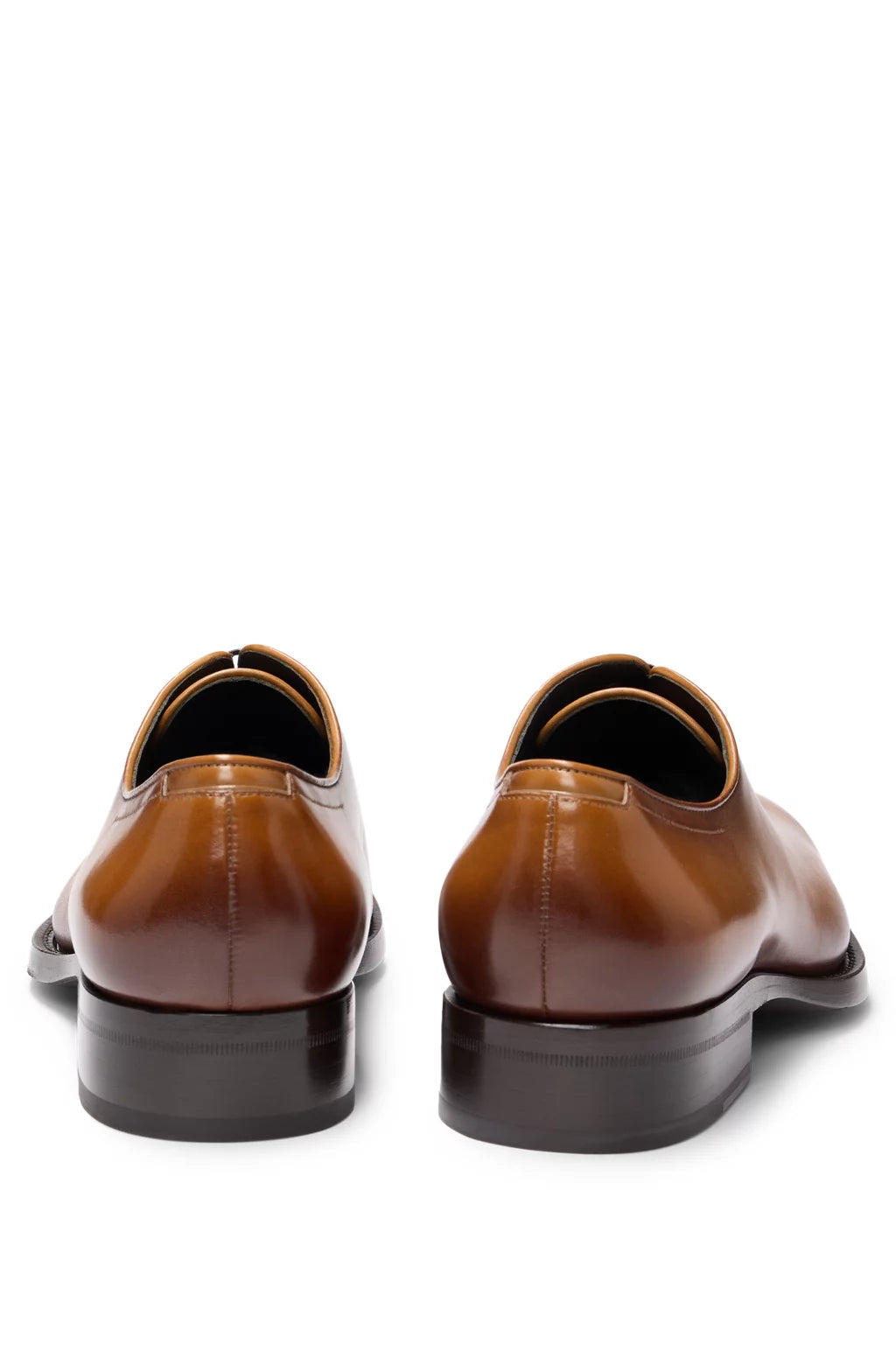 Boss Italian-made Oxford shoes in burnished leather