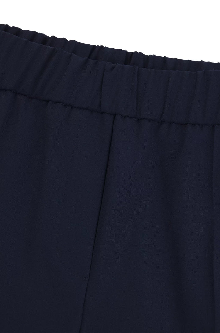 BOSS RELAXED-FIT TROUSERS IN WOOL