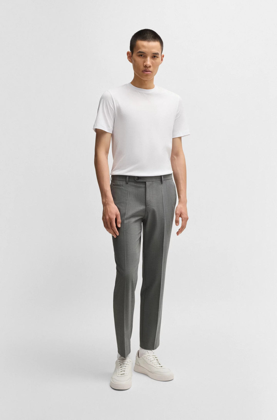 Boss Slim-fit trousers in super-stretch cloth