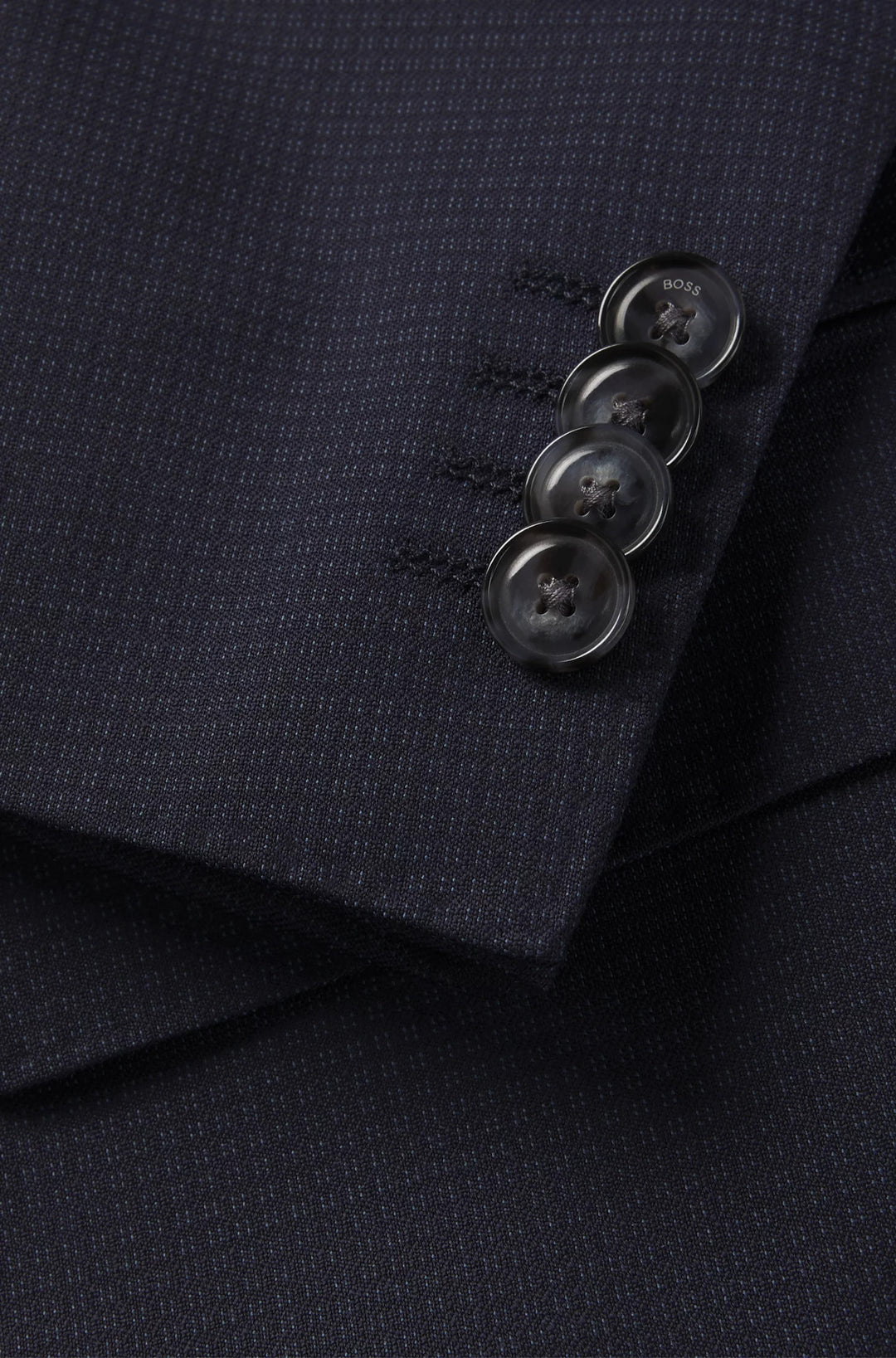 Boss Slim-fit three-piece suit in patterned wool